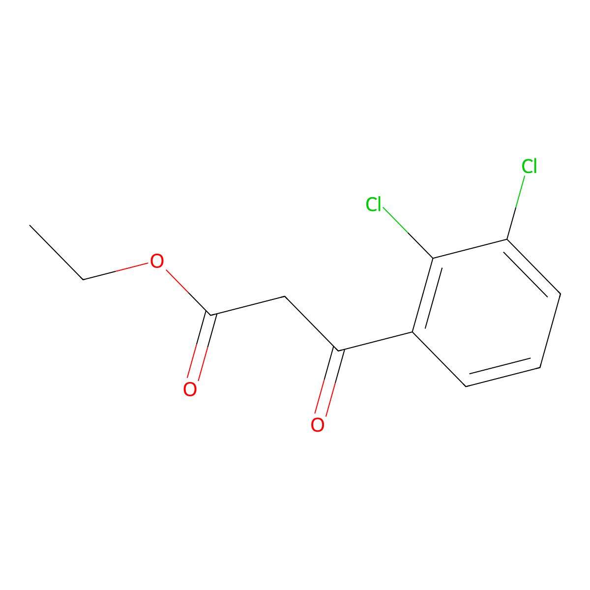 Ethyl 3-(2,3-dichlorophenyl)-3-oxopropanoate molecular structure, CAS 672323-07-8