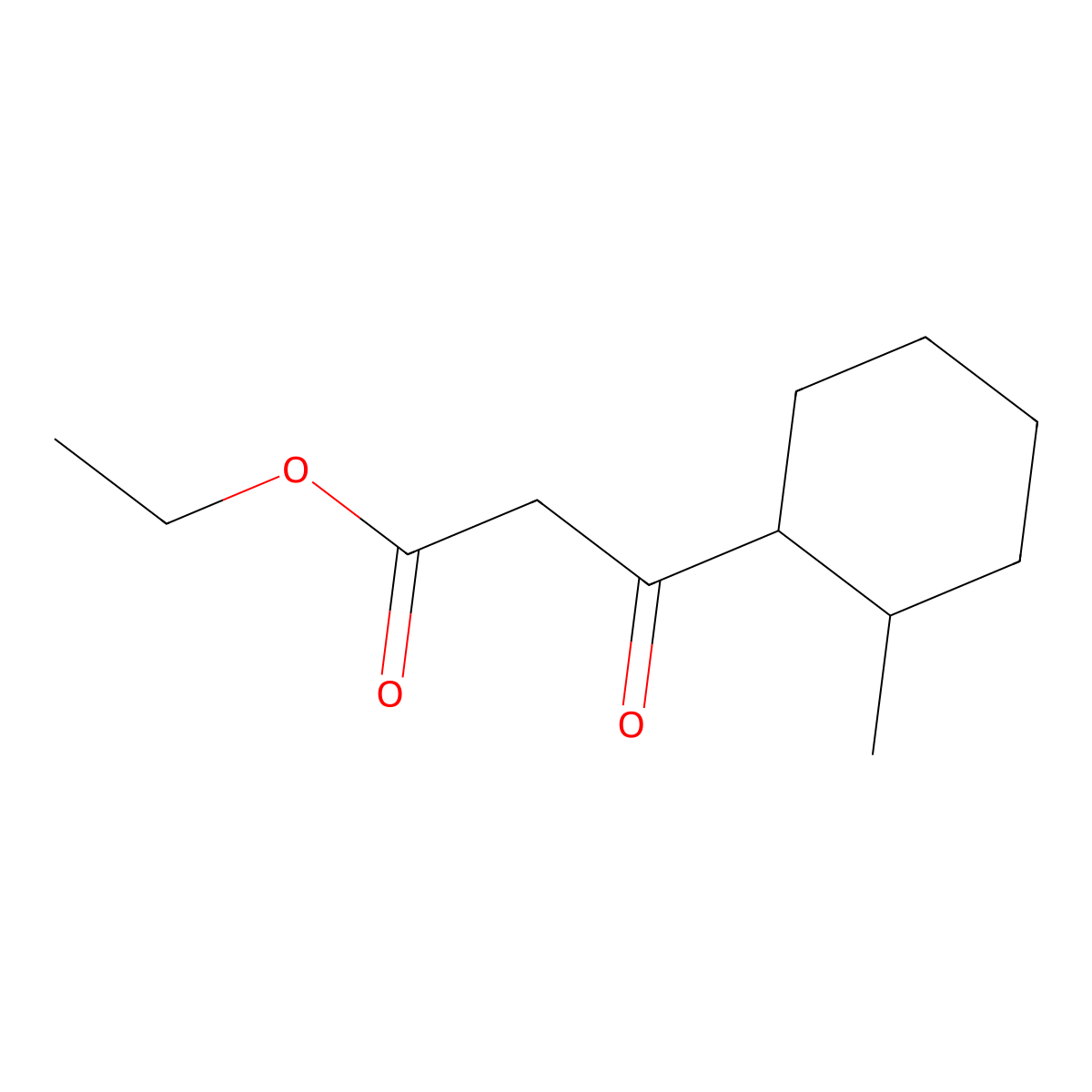 Ethyl 3-(2-methylcyclohexyl)-3-oxopropanoate molecular structure, CAS 672323-09-0