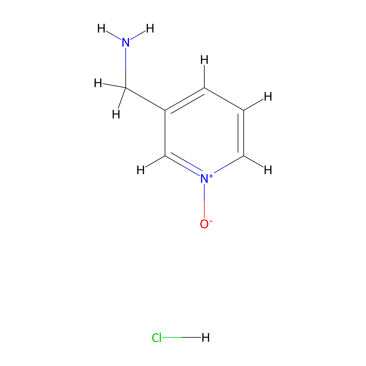 3-(Aminomethyl)pyridine 1-oxide hydrochloride molecular structure, CAS 672324-61-7