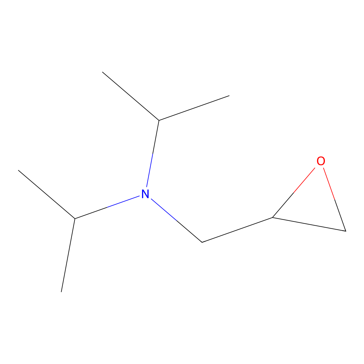 (Oxiran-2-ylmethyl)bis(propan-2-yl)amine molecular structure, CAS 67233-10-7