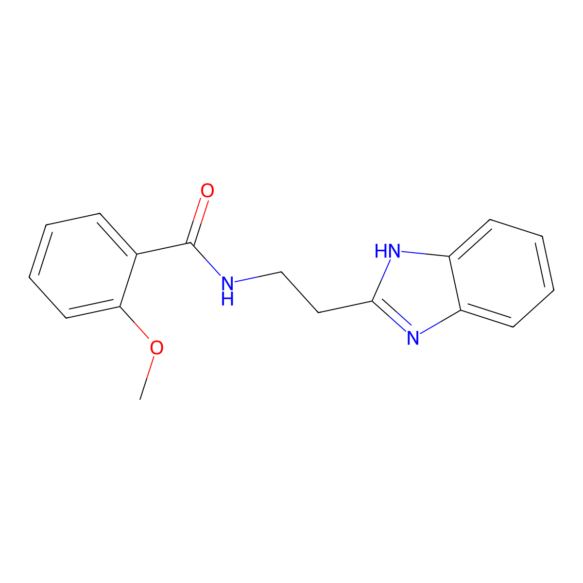 N-[2-(1H-benzimidazol-2-yl)ethyl]-2-methoxybenzamide molecular structure, CAS 672331-17-8