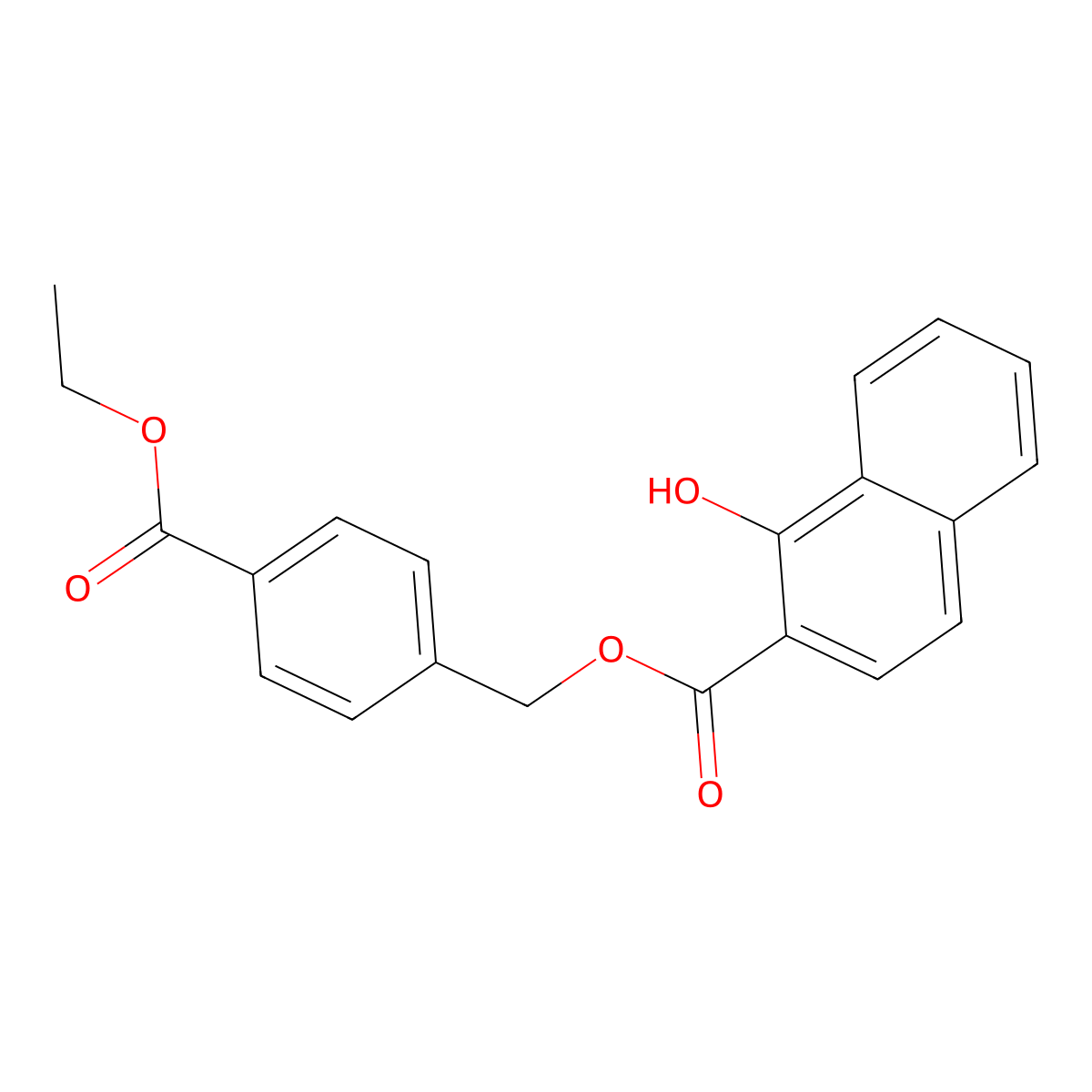 4-(Ethoxycarbonyl)benzyl 1-hydroxy-2-naphthoate molecular structure, CAS 672342-31-3