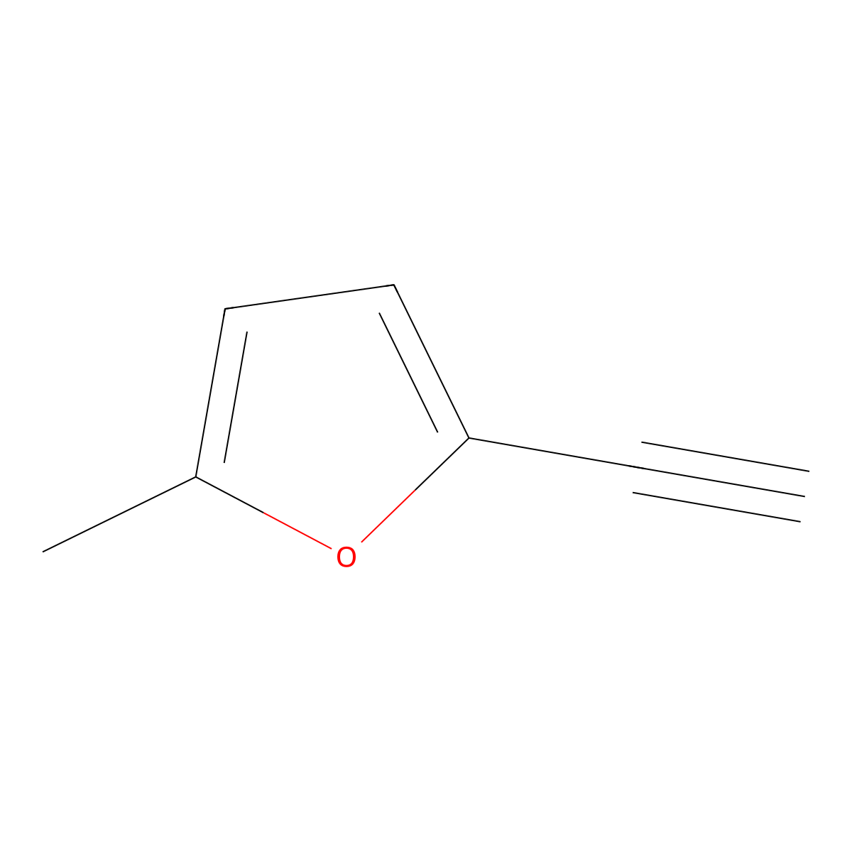 2-Ethynyl-5-methylfuran molecular structure, CAS 67237-54-1