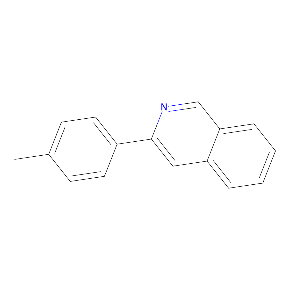 3-(4-Methylphenyl)isoquinoline molecular structure, CAS 67237-87-0