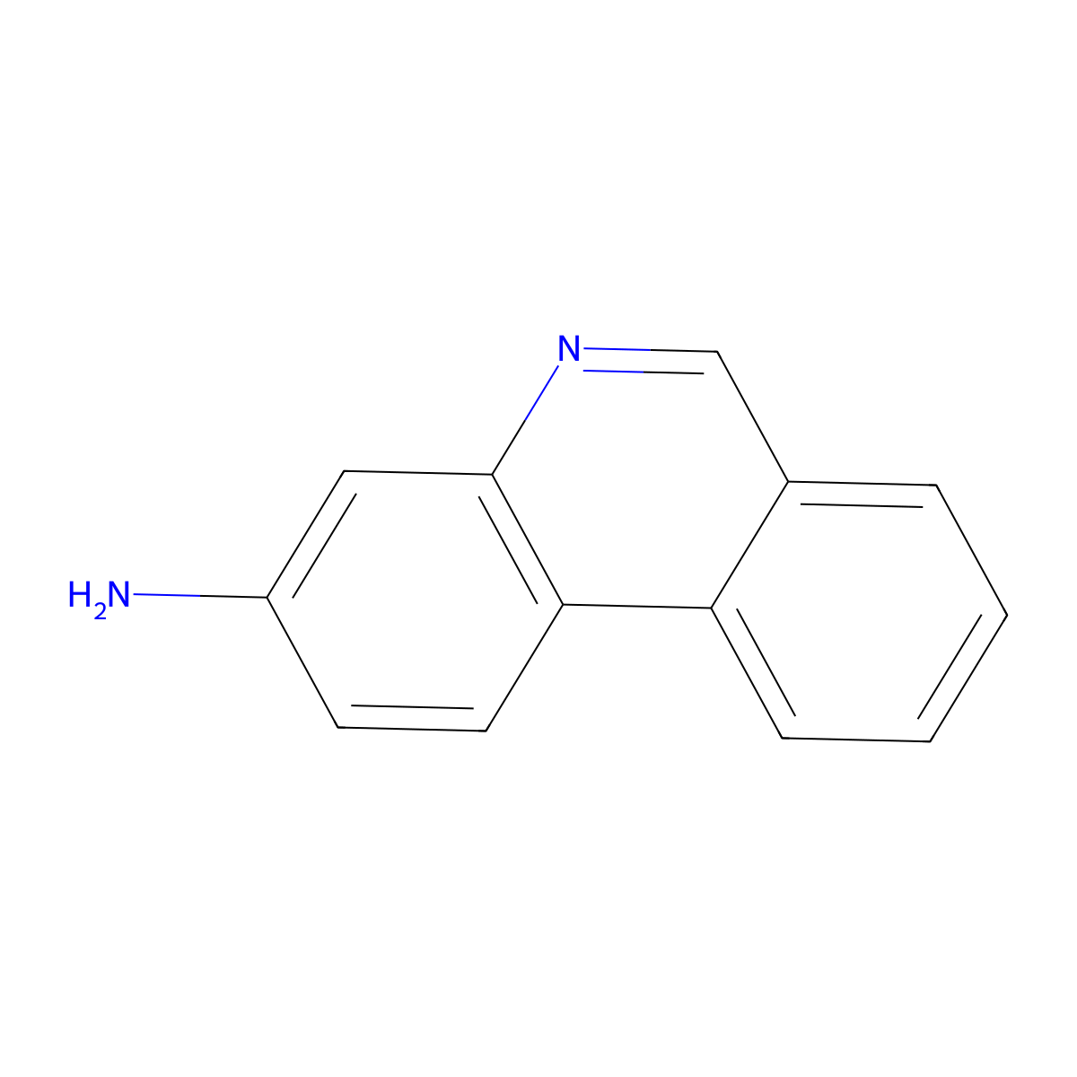 3-Phenanthridinamine molecular structure, CAS 67240-28-2