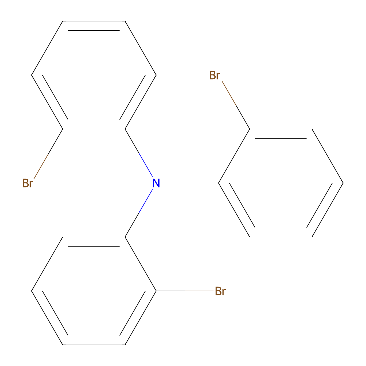 Tris(2-bromophenyl)amine molecular structure, CAS 67242-18-6