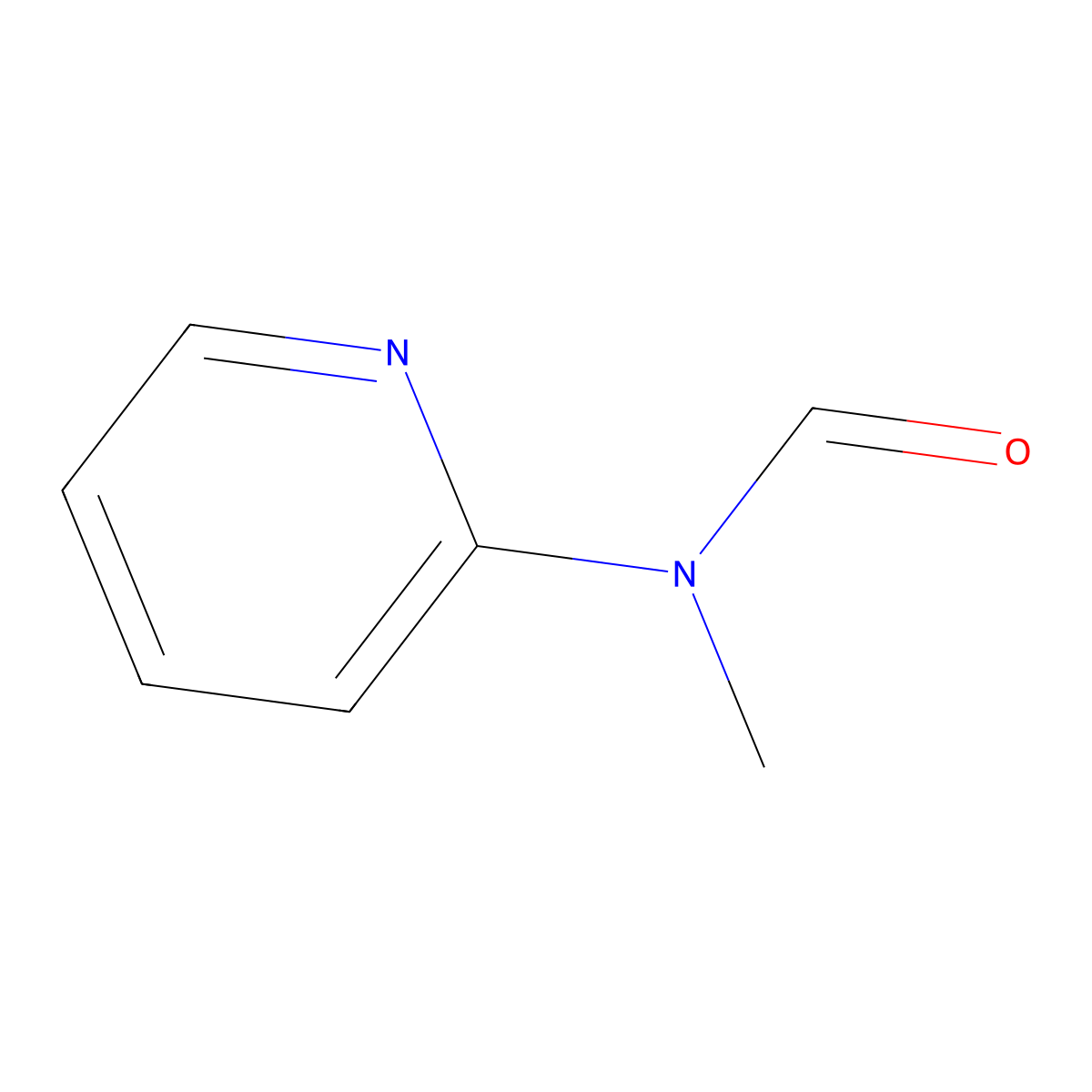 N-Methyl-N-(pyridine-2-yl)formamide molecular structure, CAS 67242-59-5