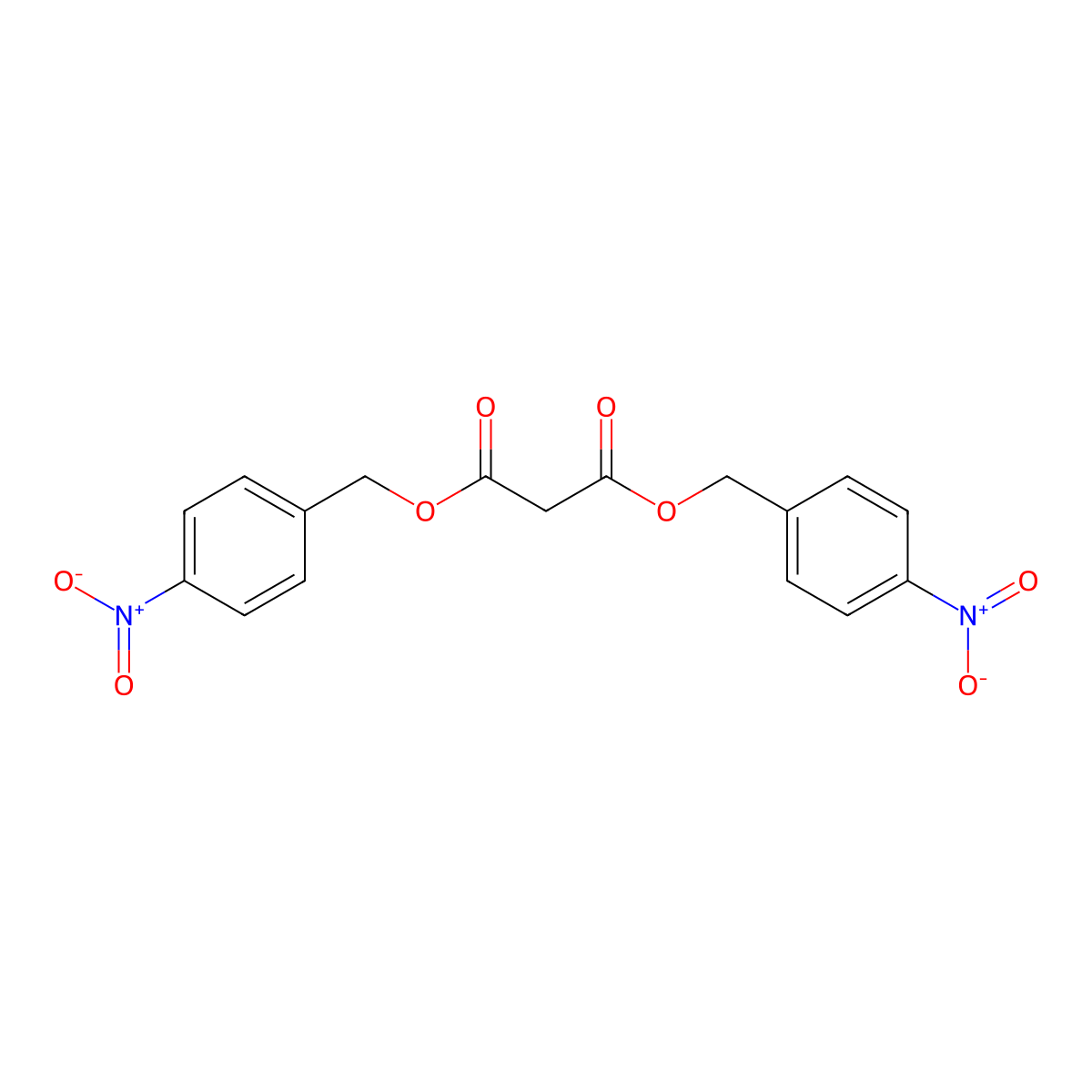 Malonic Acid Bis(4-nitrobenzyl) Ester molecular structure, CAS 67245-85-6