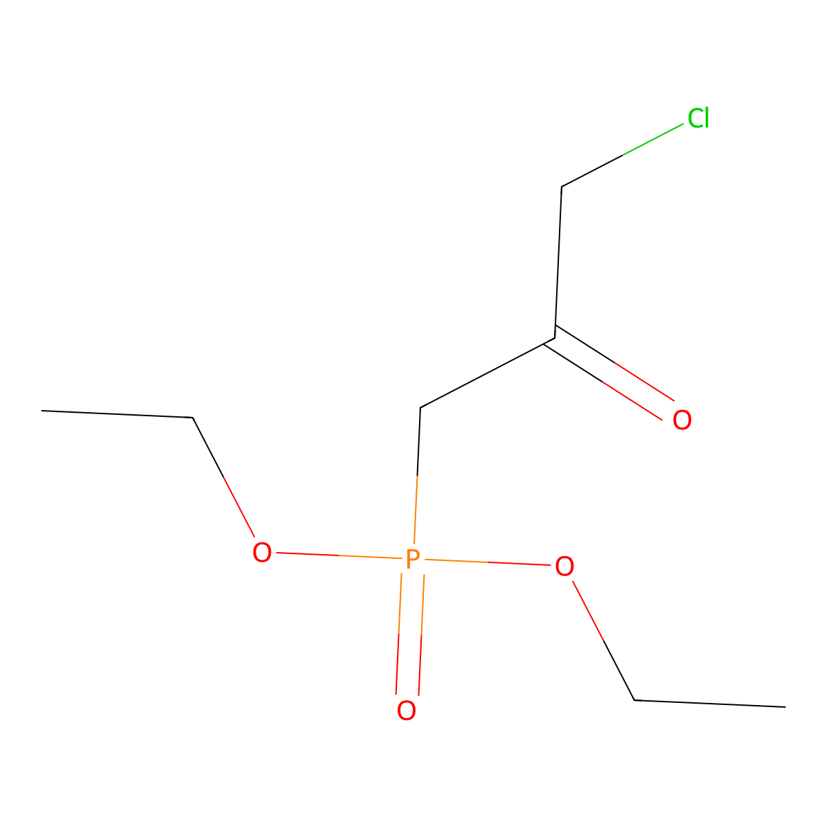 Diethyl (3-chloro-2-oxopropyl)phosphonate molecular structure, CAS 67257-29-8