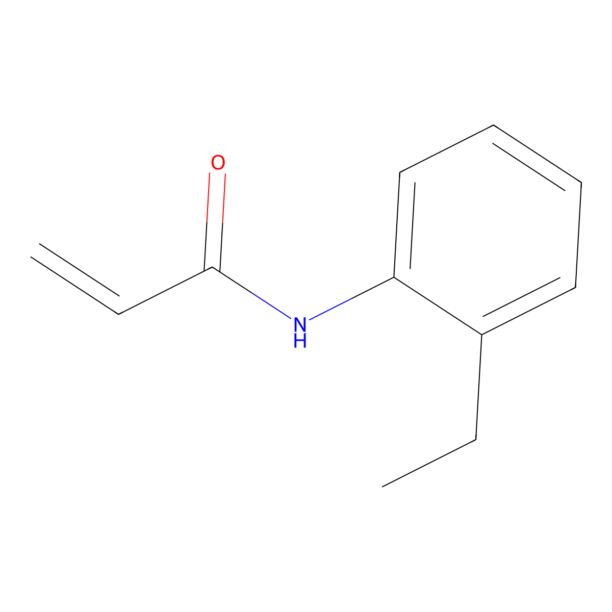 n-(2-Ethylphenyl)prop-2-enamide molecular structure, CAS 67262-56-0