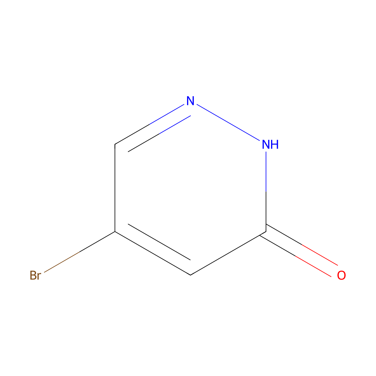 5-Bromo-2,3-dihydropyridazin-3-one molecular structure, CAS 67264-08-8