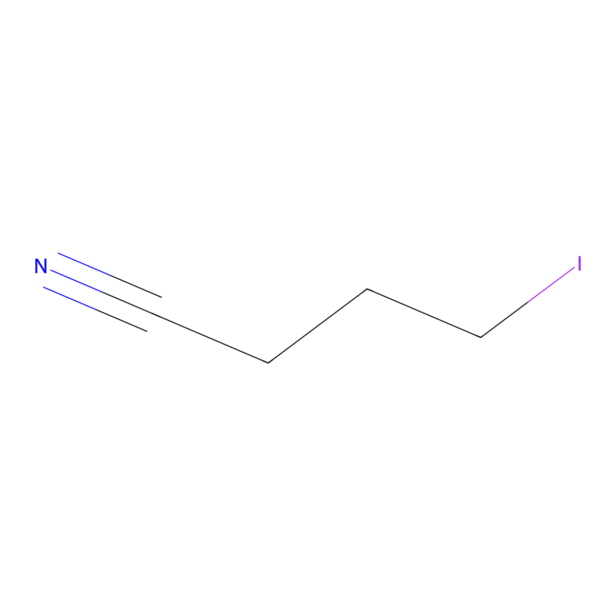 4-Iodobutanenitrile molecular structure, CAS 6727-73-7