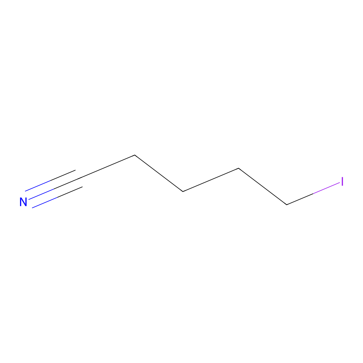 Pentanenitrile, 5-iodo- molecular structure, CAS 6727-75-9