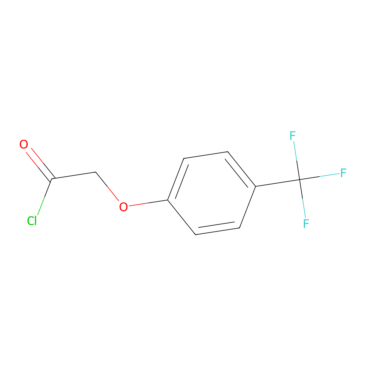 2-(4-Trifluoromethyl-phenoxy)-acetyl chloride molecular structure, CAS 67273-84-1