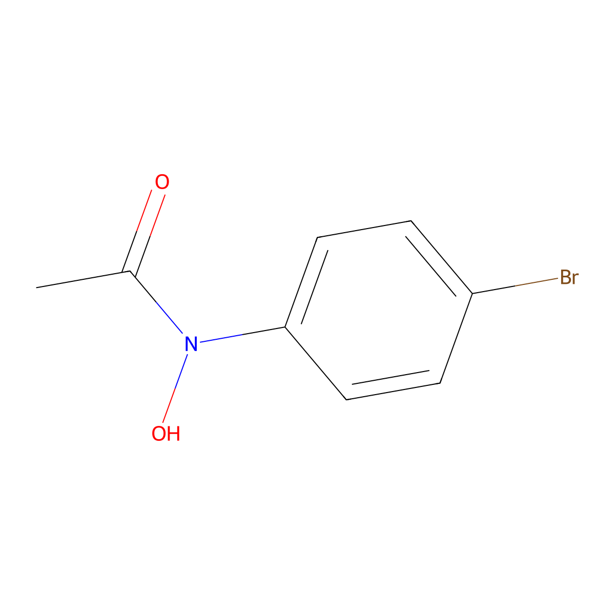 Acetamide, N-(4-bromophenyl)-N-hydroxy- molecular structure, CAS 67274-48-0