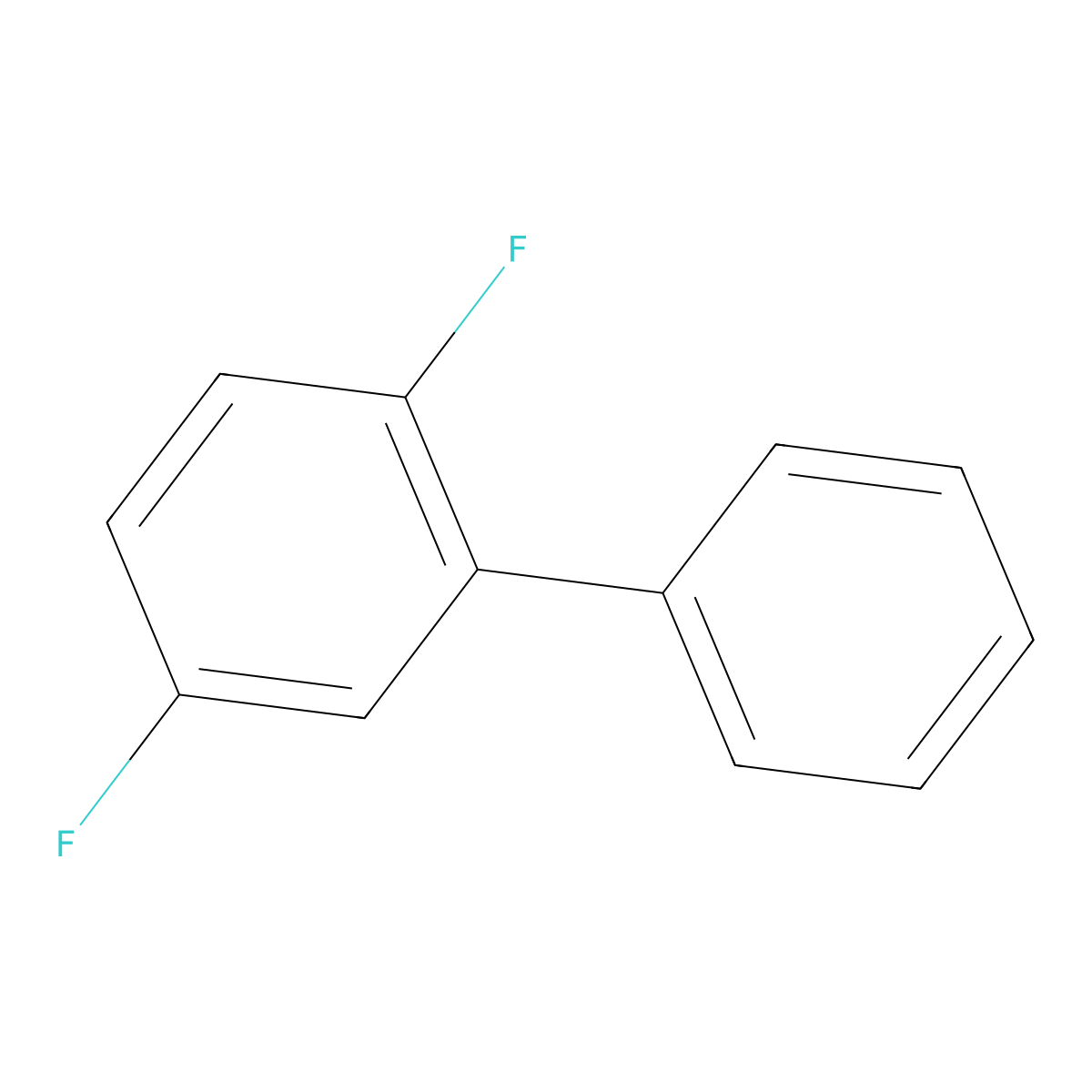 2,5-Difluorobiphenyl molecular structure, CAS 67277-34-3