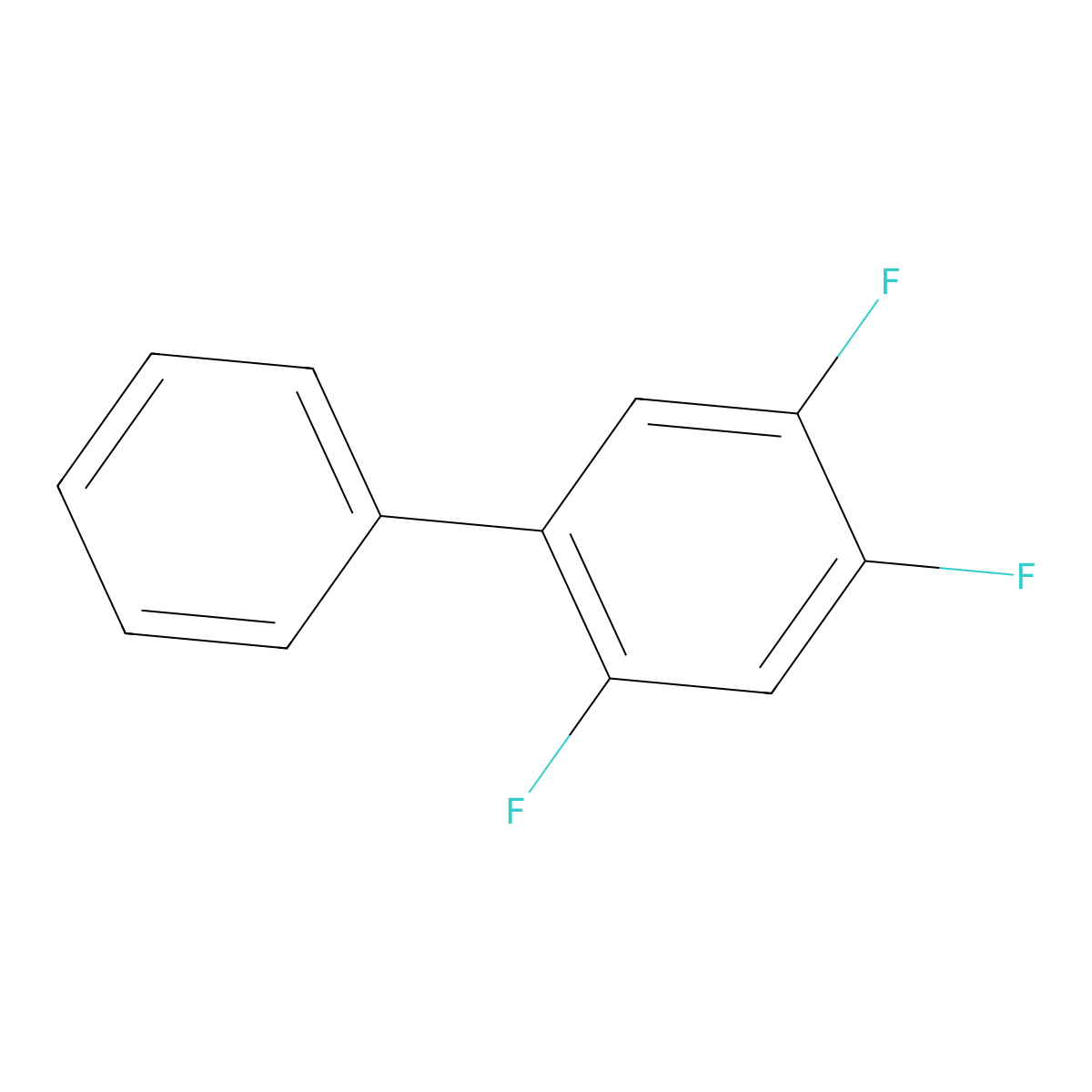 2,4,5-Trifluoro-1,1'-biphenyl molecular structure, CAS 67277-35-4
