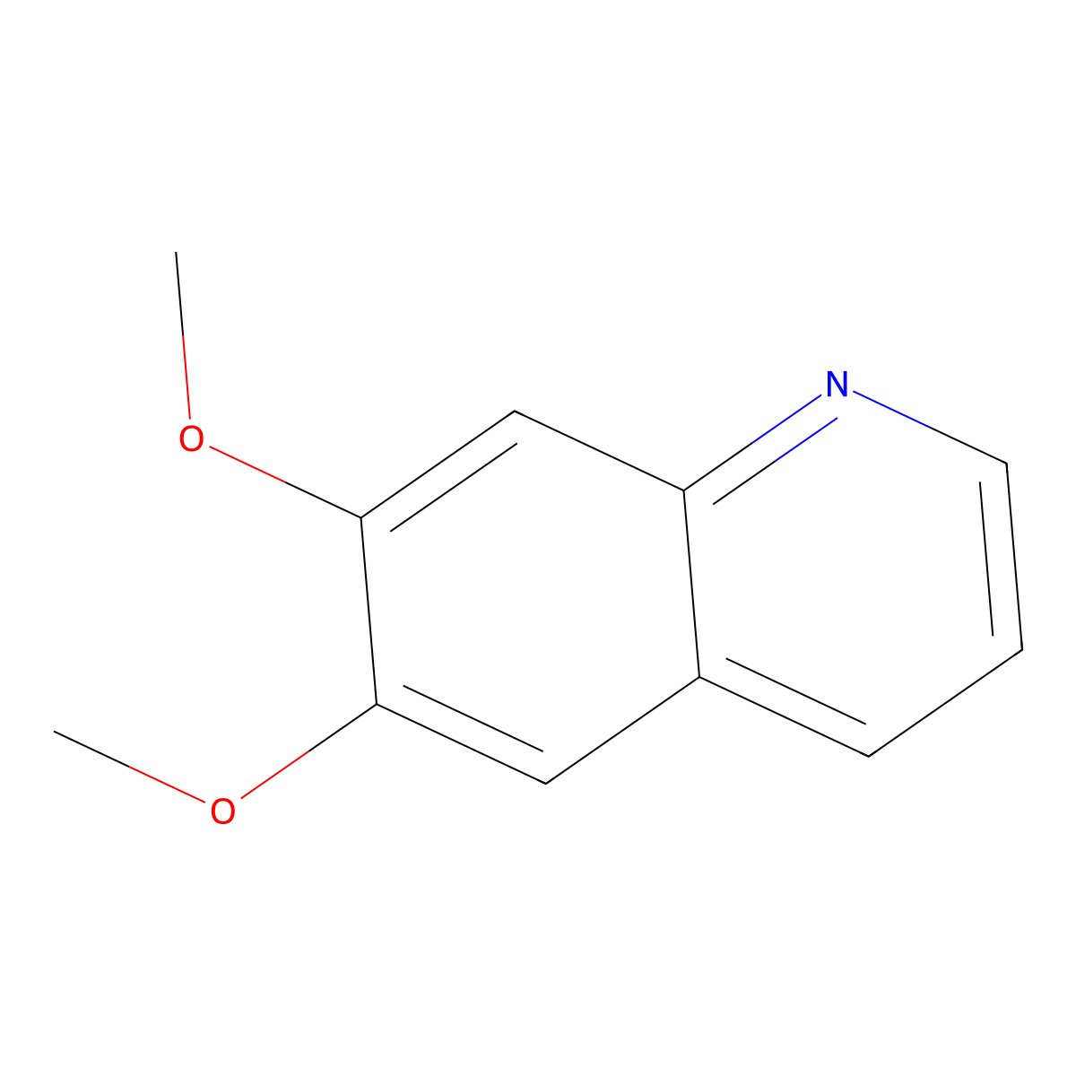 6,7-Dimethoxyquinoline molecular structure, CAS 67278-27-7