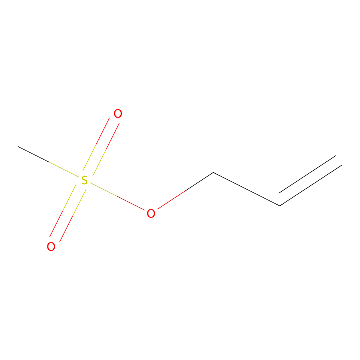 2-Propen-1-yl methanesulfonate molecular structure, CAS 6728-21-8