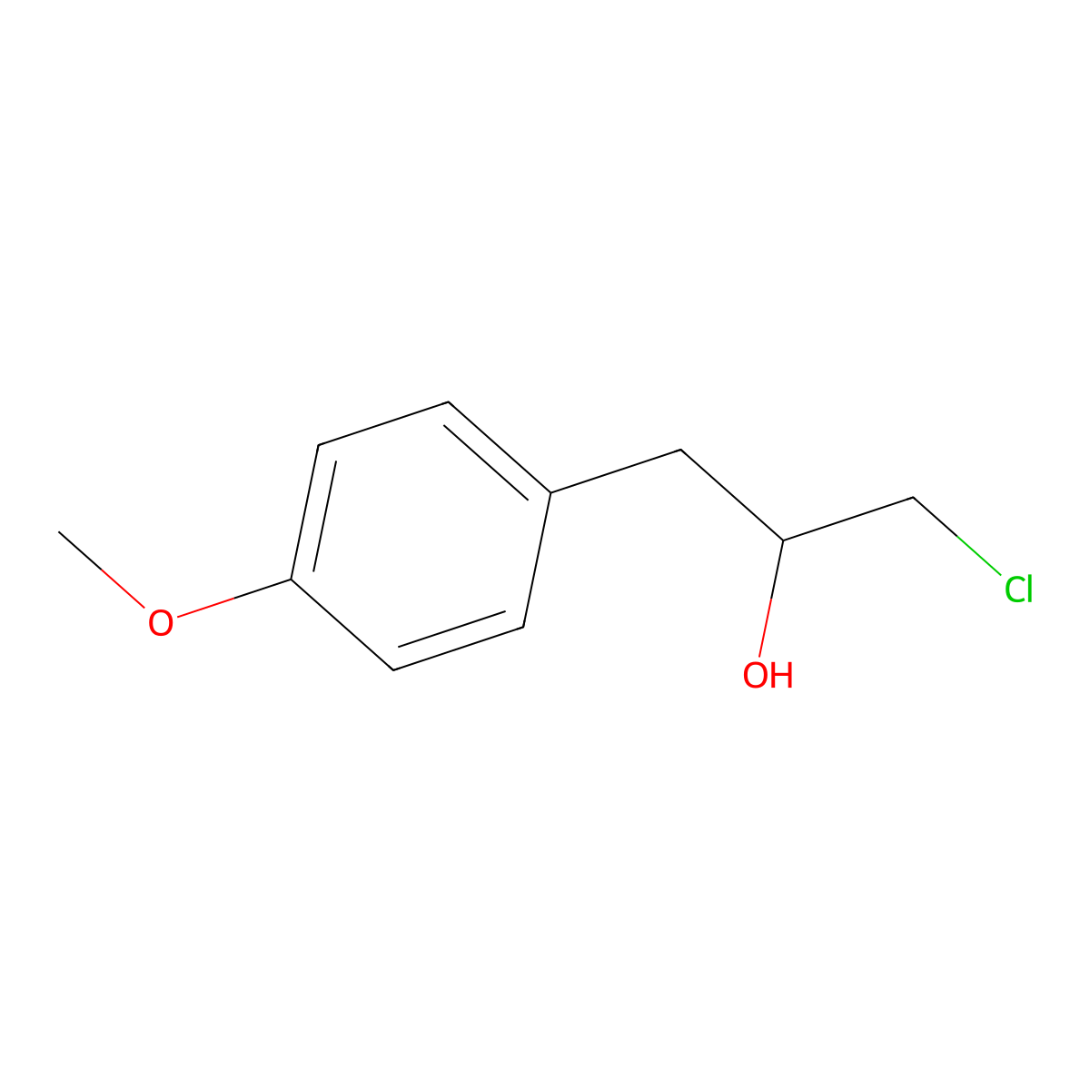 a-(Chloromethyl)-4-methoxybenzeneethanol molecular structure, CAS 6728-82-1