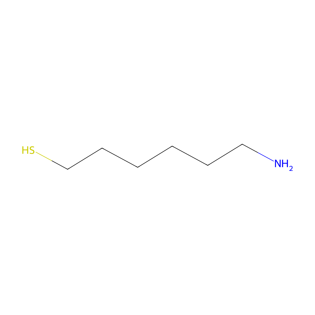 6-Aminohexane-1-thiol molecular structure, CAS 67283-39-0
