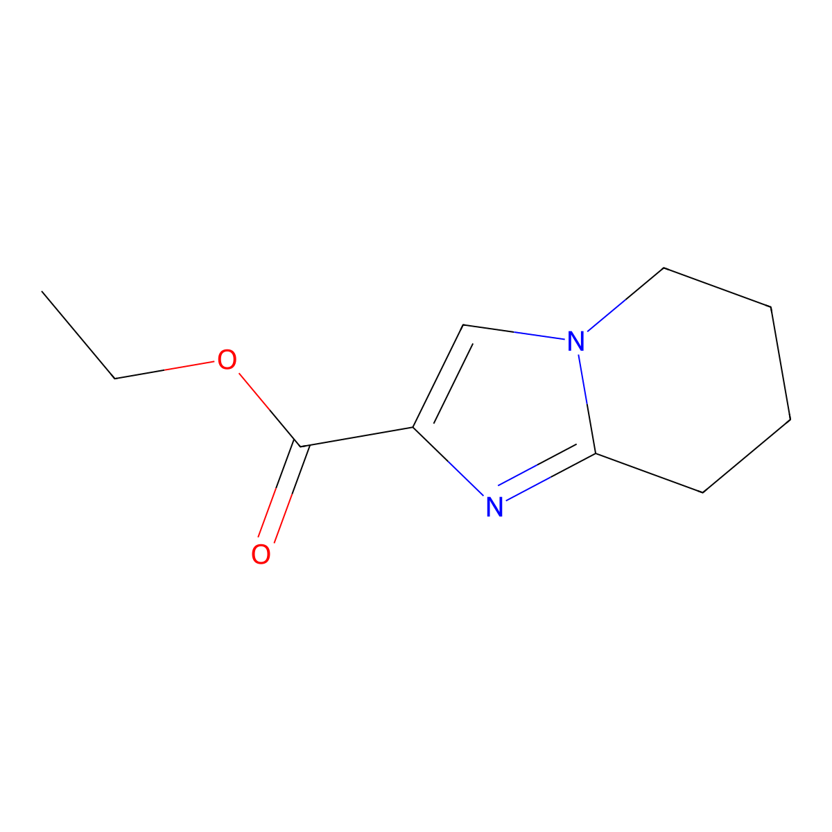 ethyl 5H,6H,7H,8H-imidazo[1,2-a]pyridine-2-carboxylate molecular structure, CAS 67286-71-9