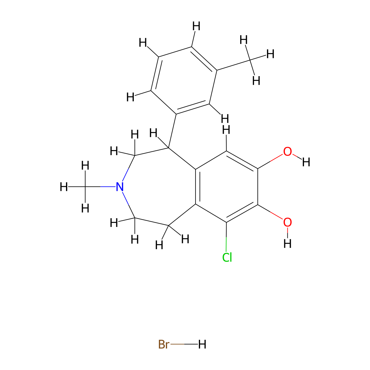 SKF 83959 hydrobromide molecular structure, CAS 67287-95-0