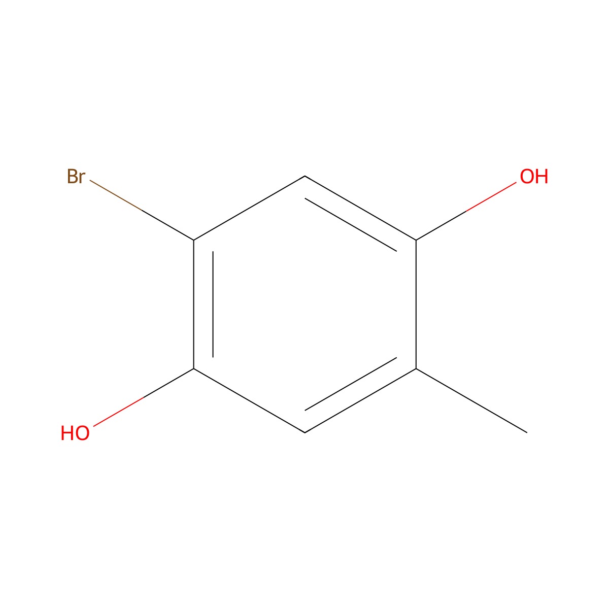 2-Bromo-5-methylhydroquinone molecular structure, CAS 67289-05-8