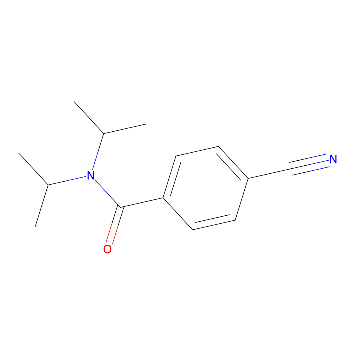 4-Cyano-N,N-diisopropylbenzamide molecular structure, CAS 67289-11-6