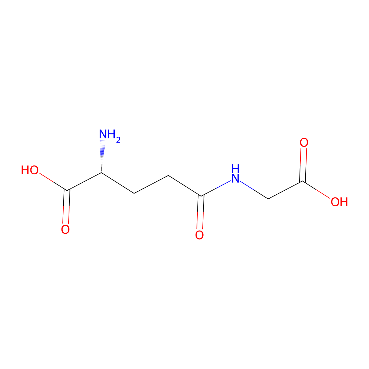 gamma-D-Glutamylglycine molecular structure, CAS 6729-55-1