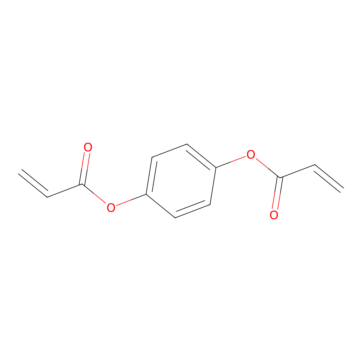 1,4-Phenylene diacrylate molecular structure, CAS 6729-79-9