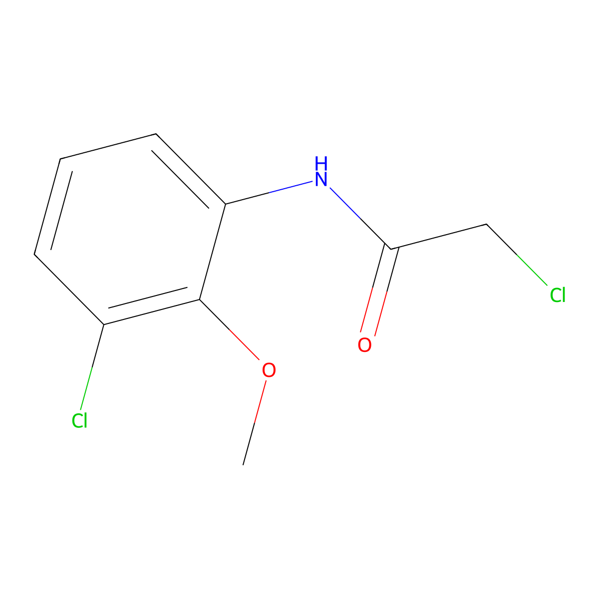 2,3'-Dichloro-2'-methoxyacetanilide molecular structure, CAS 67291-68-3