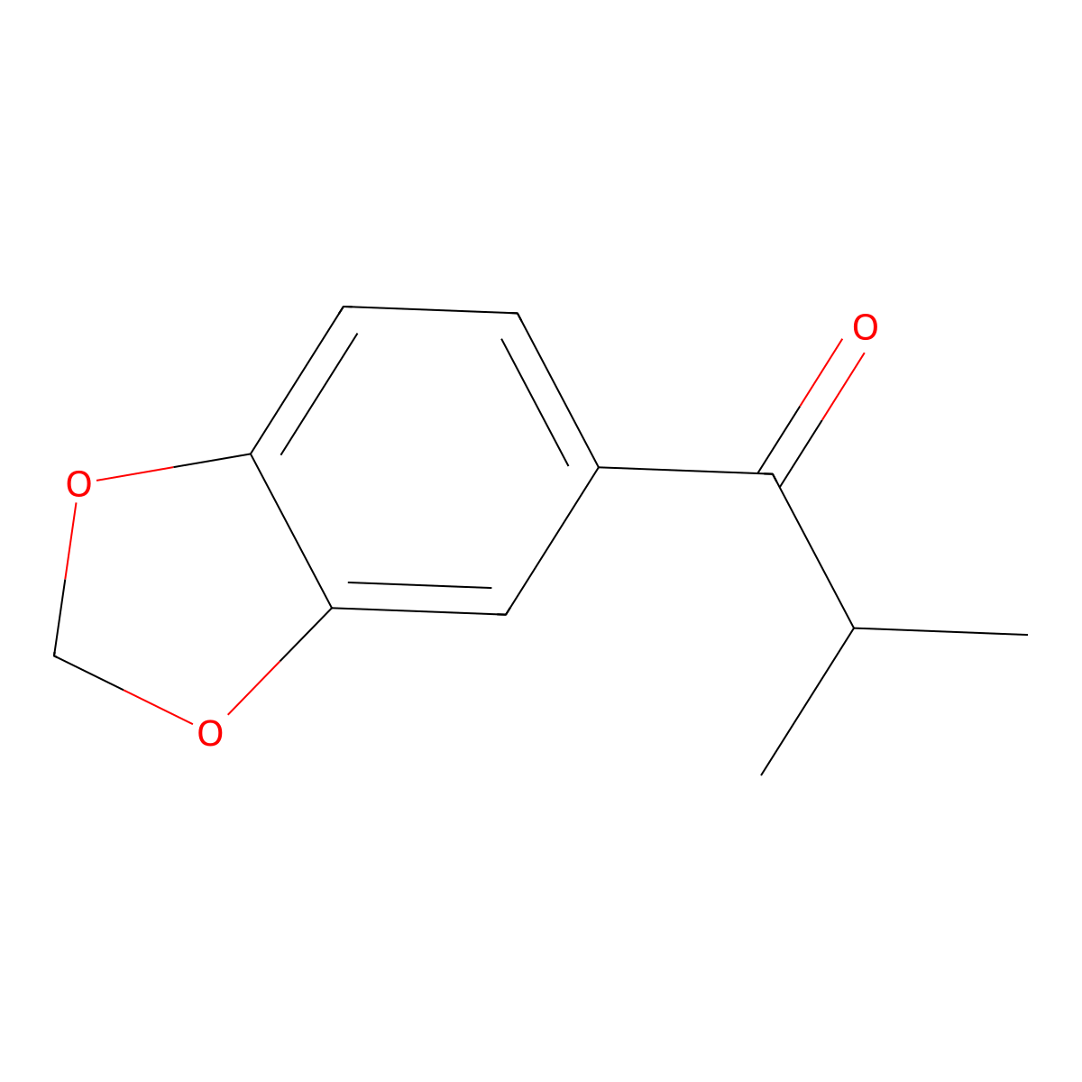 3',4'-(Methylenedioxy)isobutyrophenone molecular structure, CAS 67292-69-7