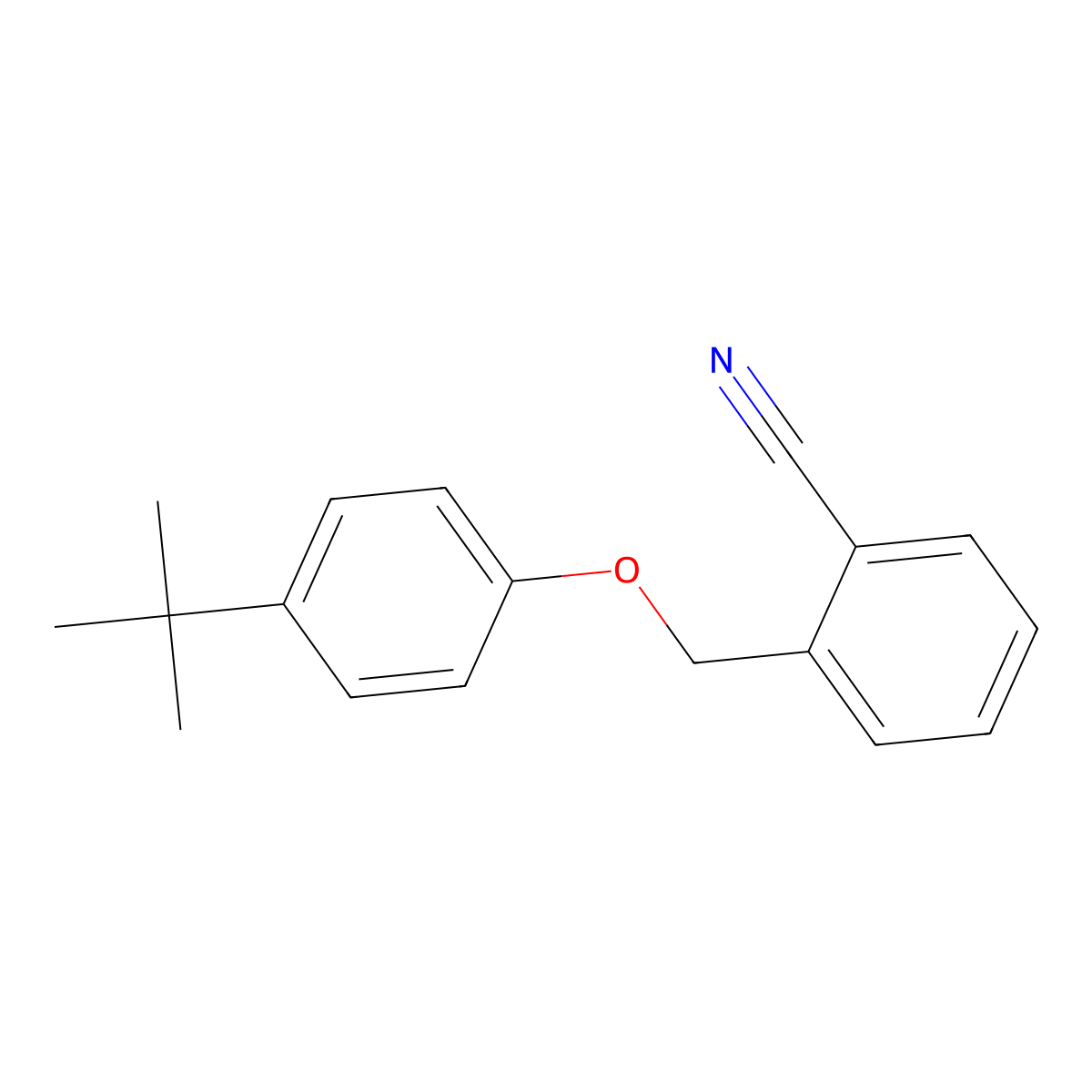 2-[(4-tert-Butylphenoxy)methyl]benzonitrile molecular structure, CAS 672936-24-2