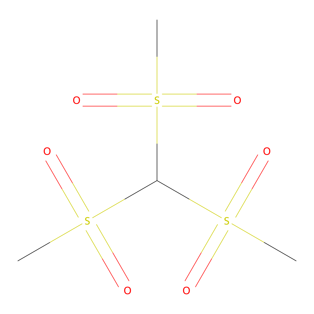 Trimethylsulfonylmethane molecular structure, CAS 67294-81-9