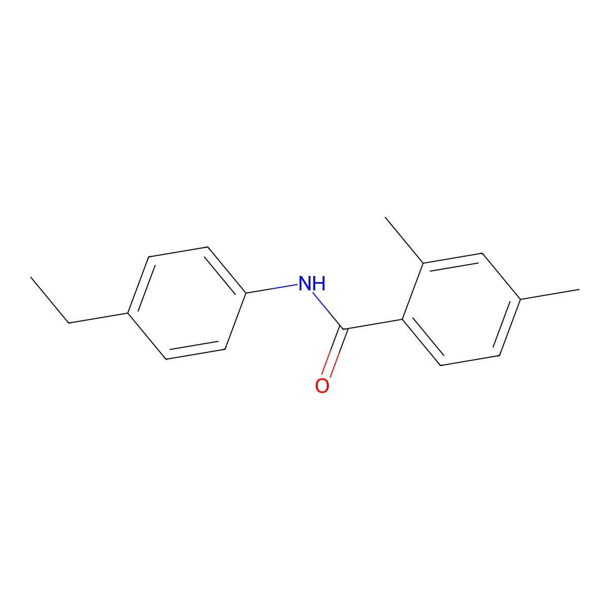 N-(4-ethylphenyl)-2,4-dimethylbenzamide molecular structure, CAS 672944-42-2