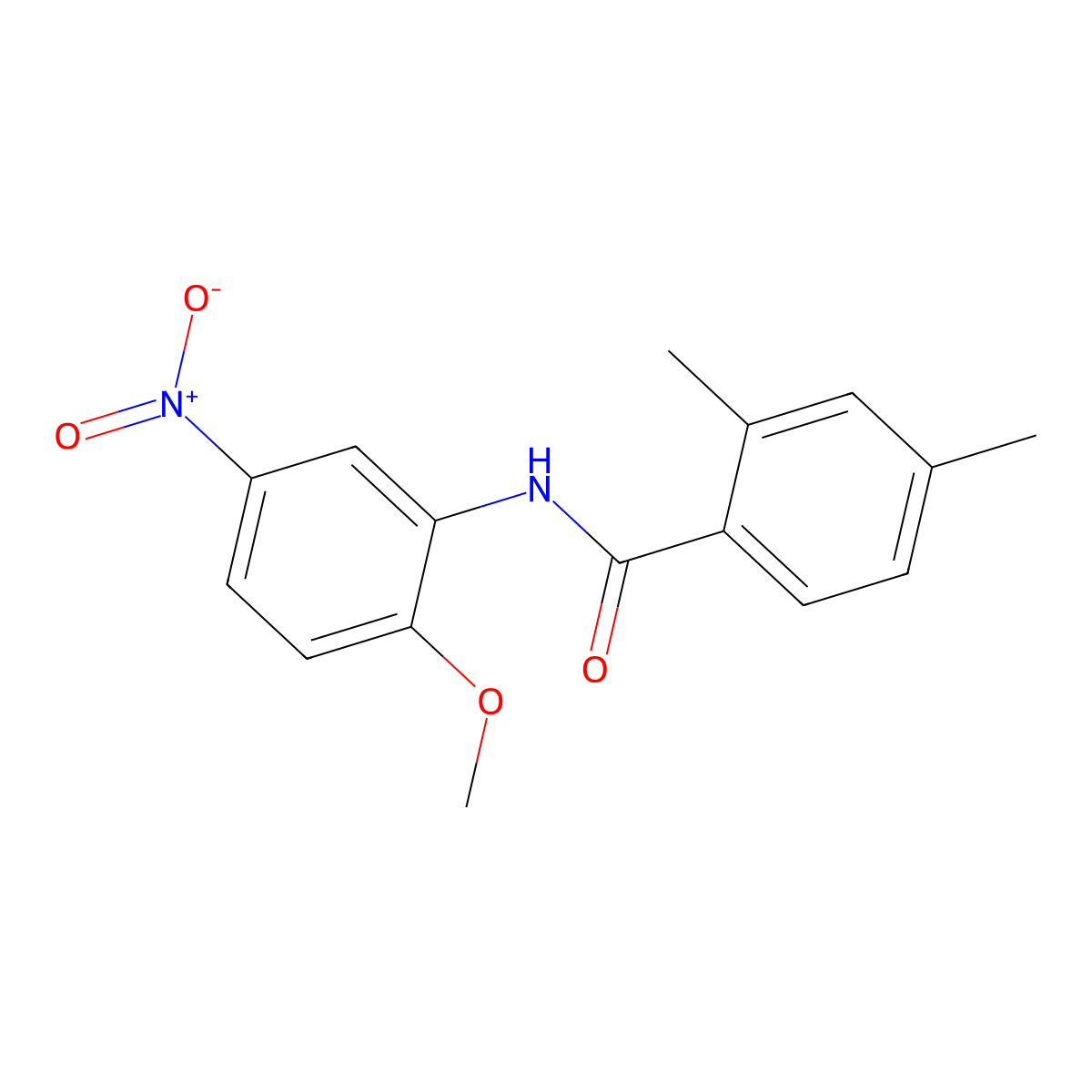 N-(2-methoxy-5-nitrophenyl)-2,4-dimethylbenzamide molecular structure, CAS 672944-64-8