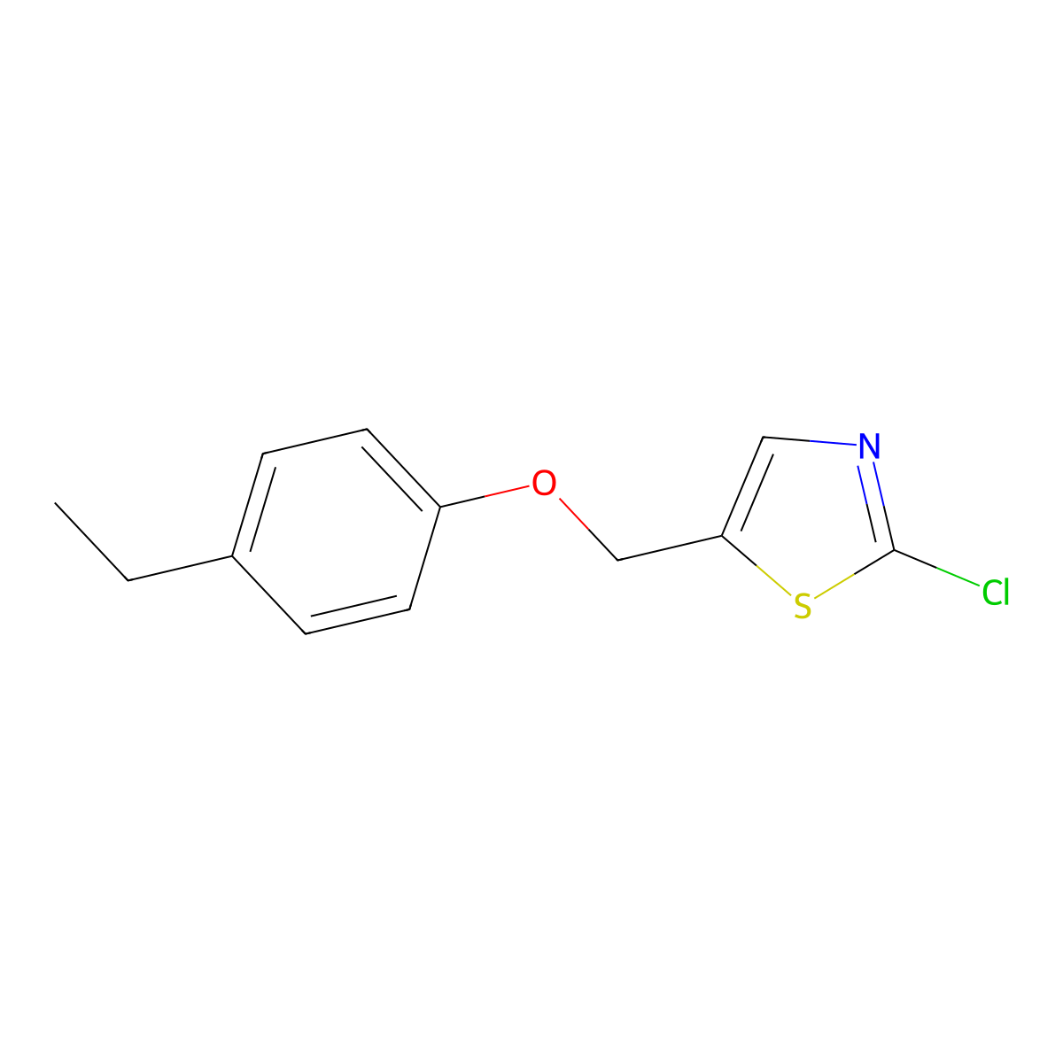 2-Chloro-5-[(4-ethylphenoxy)methyl]-1,3-thiazole molecular structure, CAS 672950-03-7