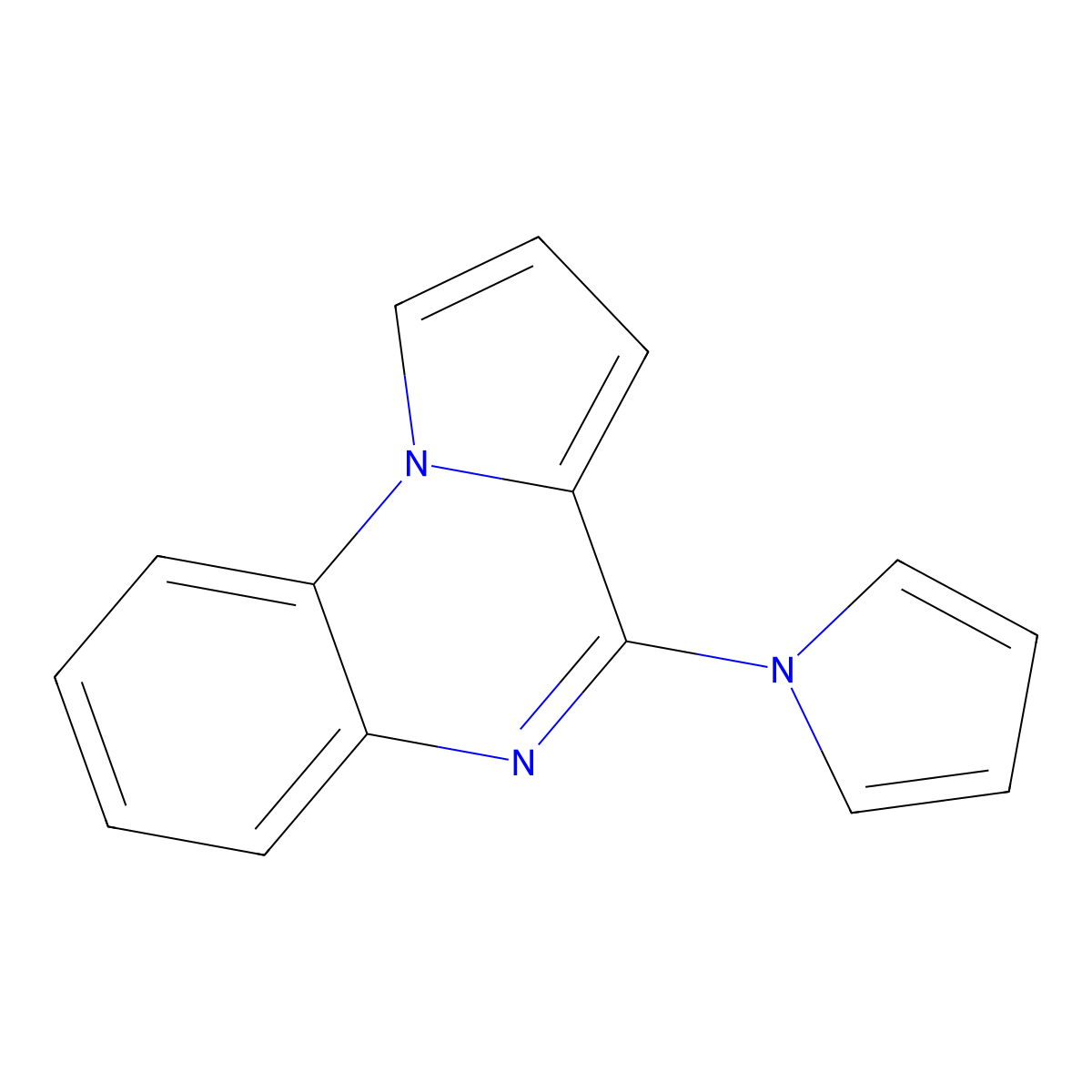 4-(1H-pyrrol-1-yl)pyrrolo[1,2-a]quinoxaline molecular structure, CAS 672951-60-9