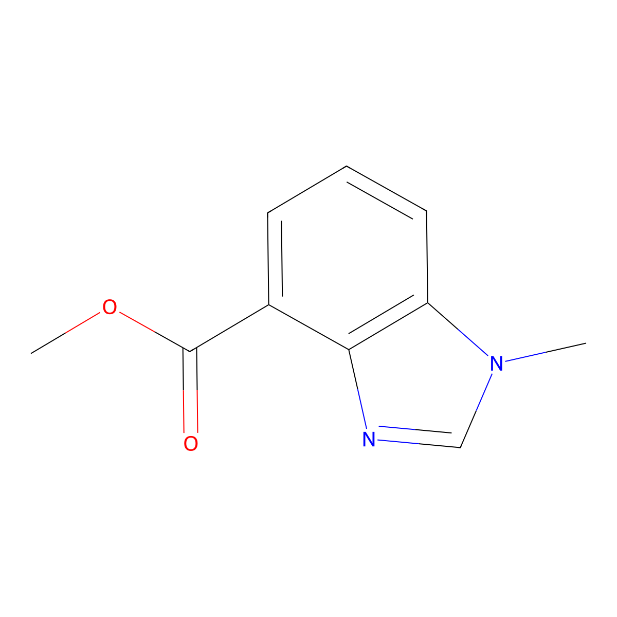 Methyl 1-Methylbenzimidazole-4-carboxylate molecular structure, CAS 672957-91-4