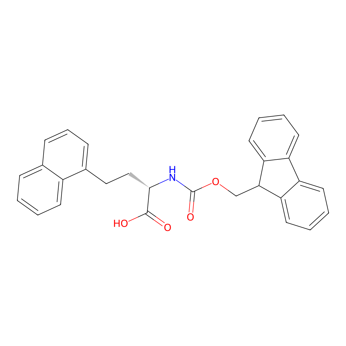 (S)-2-(Fmoc-amino)-4-(naphthalen-1-yl)butanoic acid molecular structure, CAS 672964-72-6