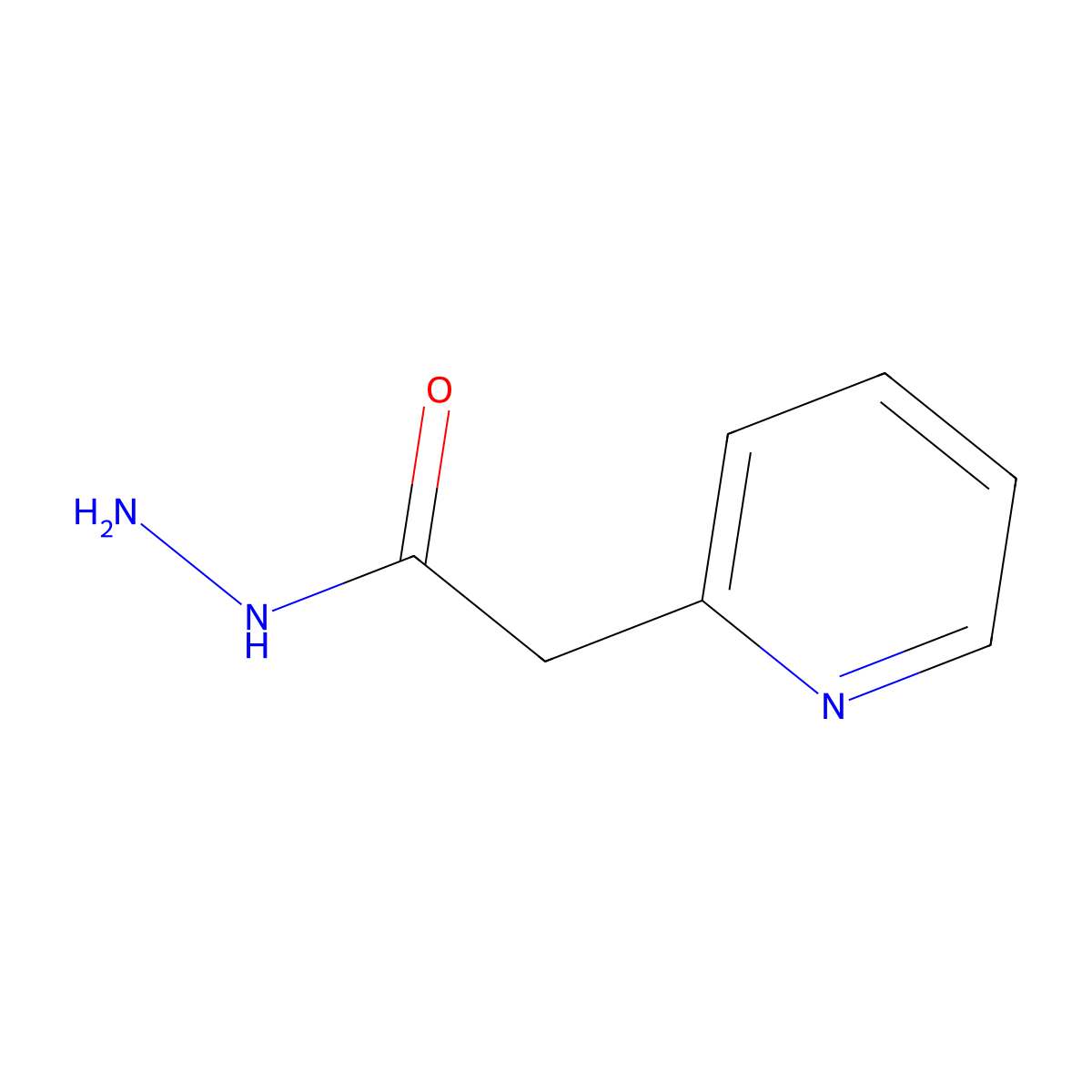 2-(Pyridin-2-yl)acetohydrazide molecular structure, CAS 673-05-2