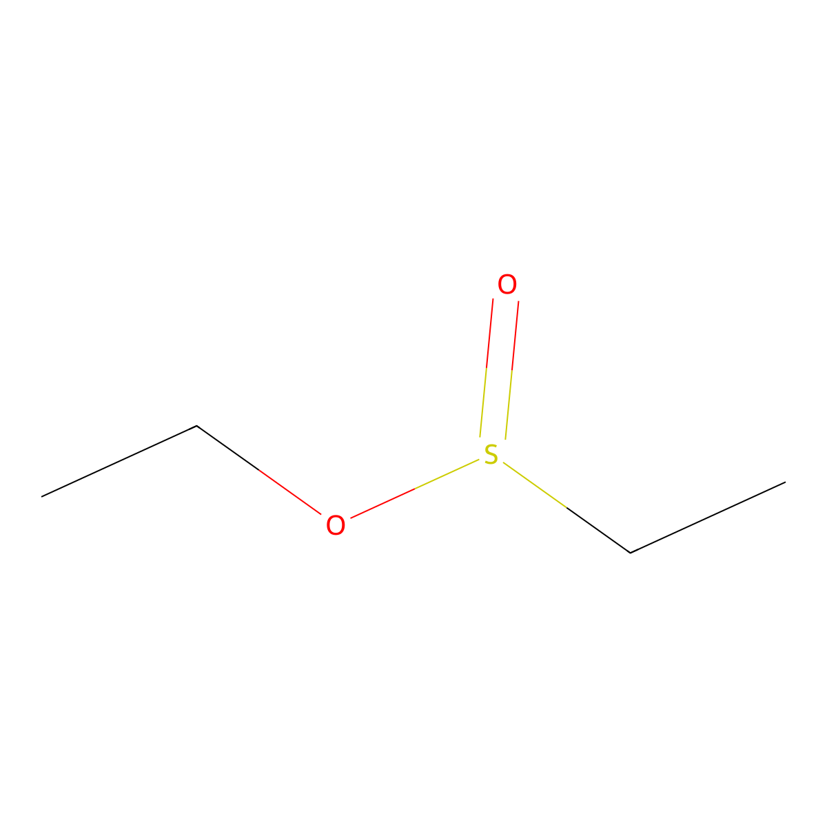 Ethyl ethanesulfinate molecular structure, CAS 673-54-1