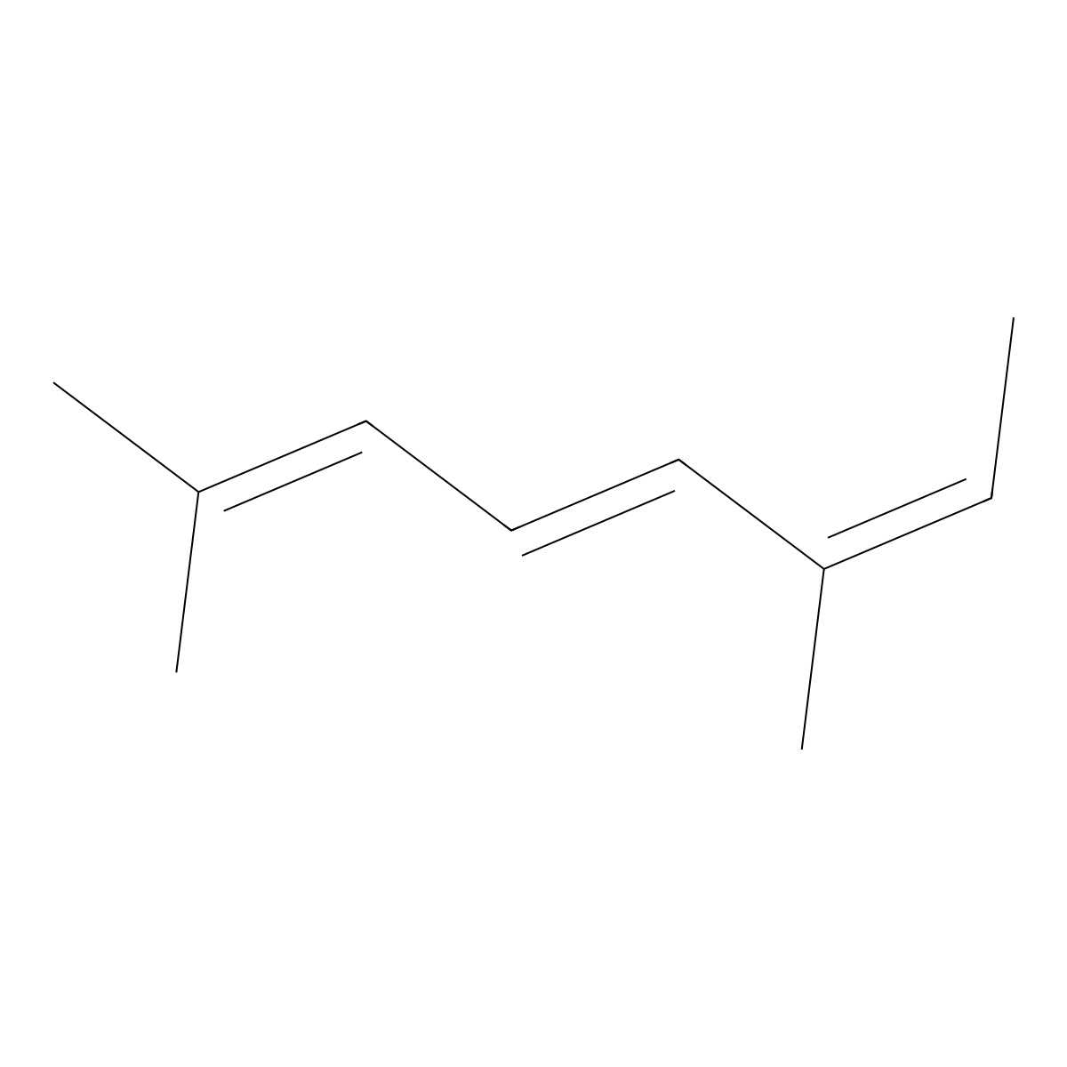 2,6-Dimethylocta-2,4,6-triene molecular structure, CAS 673-84-7