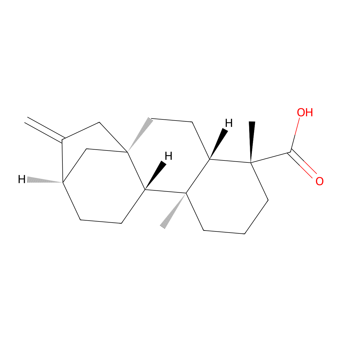 Kaurenoic Acid molecular structure, CAS 6730-83-2