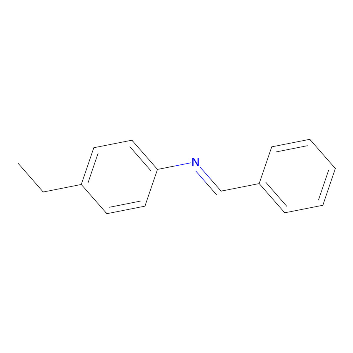 N-Benzylidene-4-ethylaniline molecular structure, CAS 67302-67-4