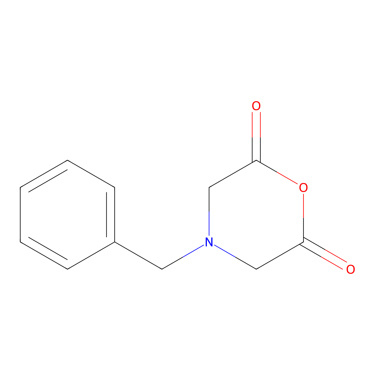 4-Benzylmorpholine-2,6-dione molecular structure, CAS 67305-69-5