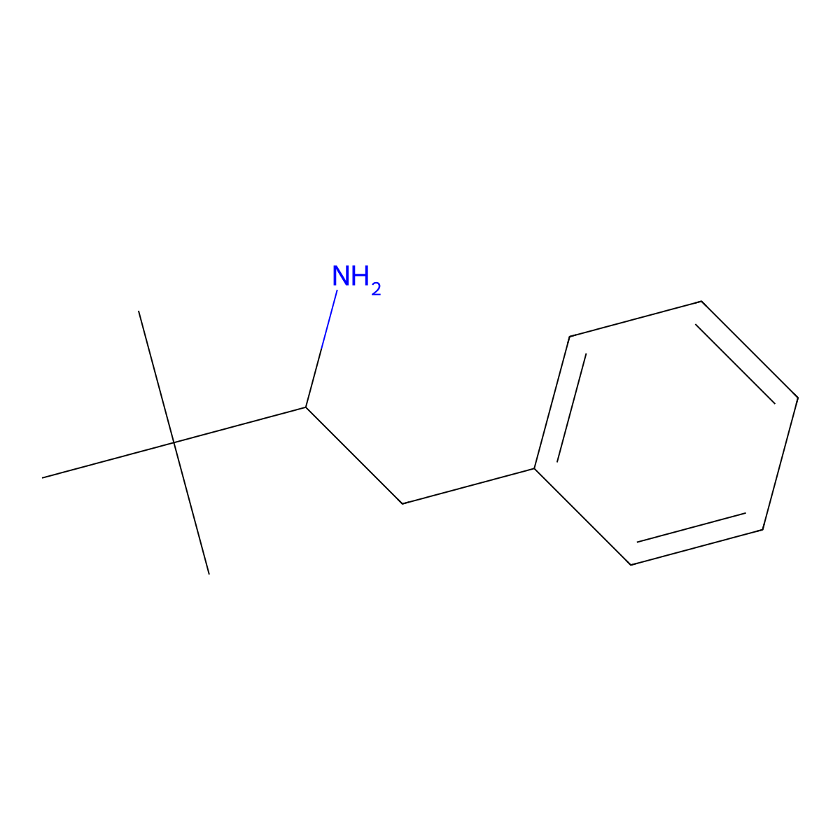 3,3-Dimethyl-1-phenylbutan-2-amine molecular structure, CAS 67309-37-9
