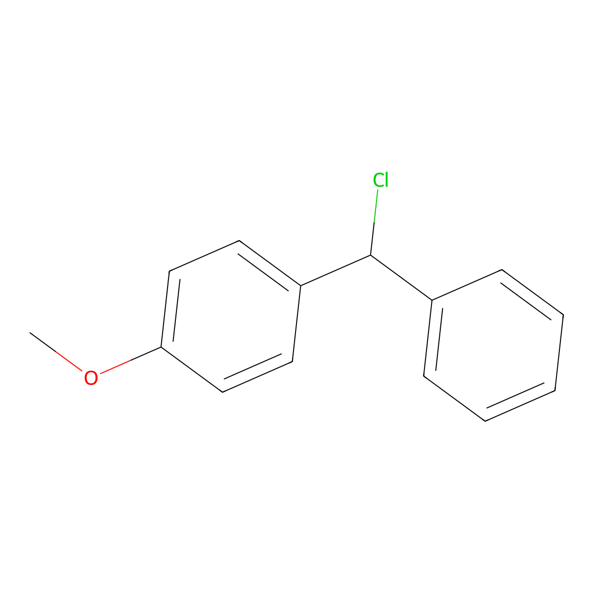 Chloro(4-methoxyphenyl)phenylmethane molecular structure, CAS 6731-11-9