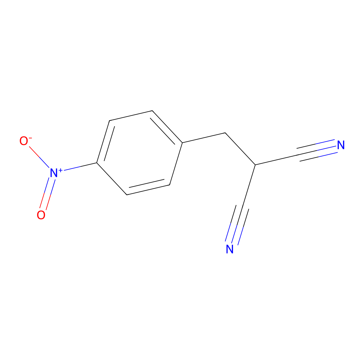 2-(4-Nitrobenzyl)malononitrile molecular structure, CAS 6731-53-9